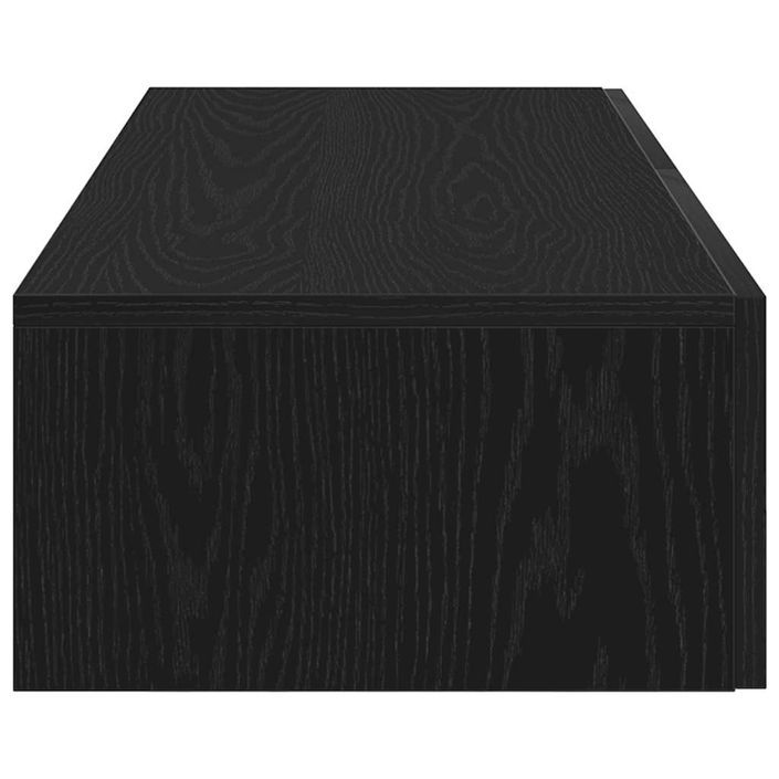 Étagère murale avec tiroirs noir 100x36x19 cm bois d'ingénierie - Photo n°5