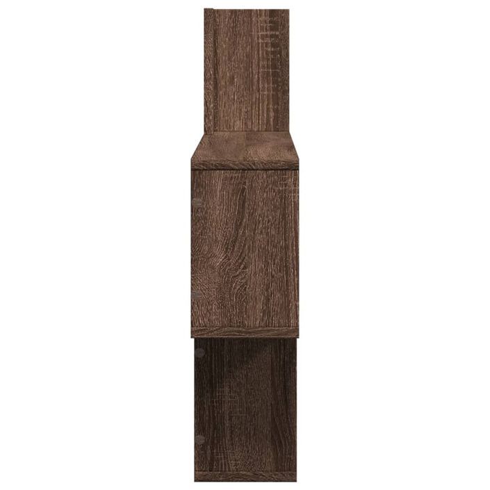 Étagère murale chêne marron 100x15x70 cm bois d'ingénierie - Photo n°5