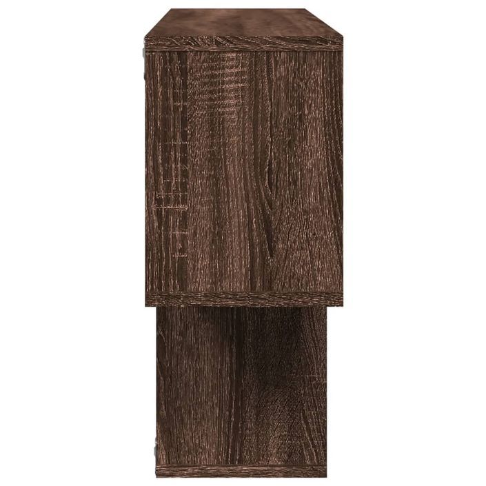 Étagère murale chêne marron 100x20x53 cm bois d'ingénierie - Photo n°5