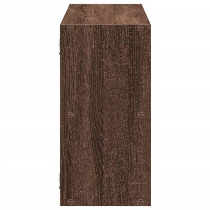 Étagère murale chêne marron 100x25x50 cm bois d'ingénierie - Photo n°5