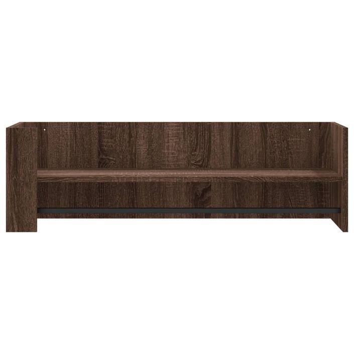 Étagère murale chêne marron 100x35x30,5 cm bois d'ingénierie - Photo n°4