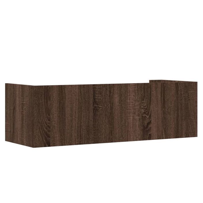 Étagère murale chêne marron 100x35x30,5 cm bois d'ingénierie - Photo n°6