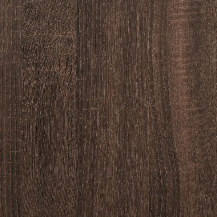 Étagère murale chêne marron 100x35x30,5 cm bois d'ingénierie - Photo n°8