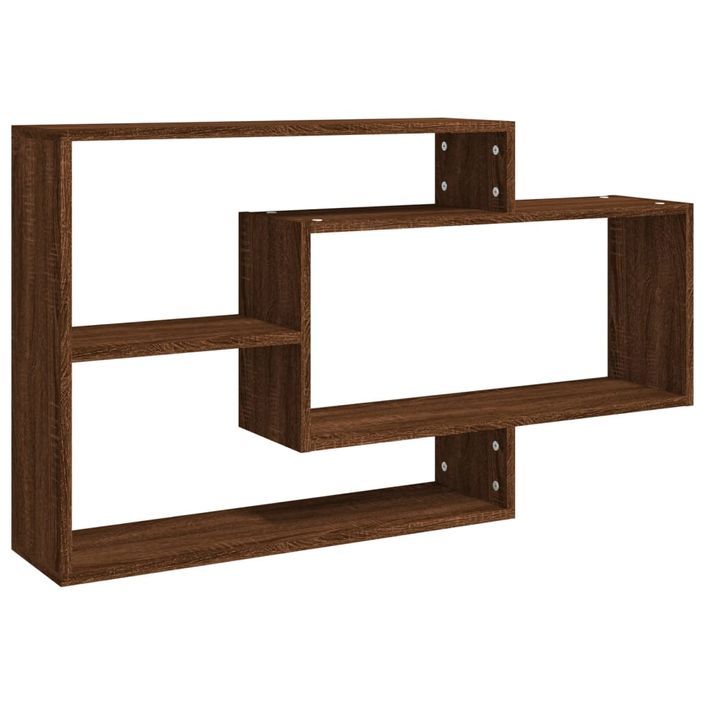 Étagère murale Chêne marron 104x20x58,5 cm Bois d'ingénierie - Photo n°2