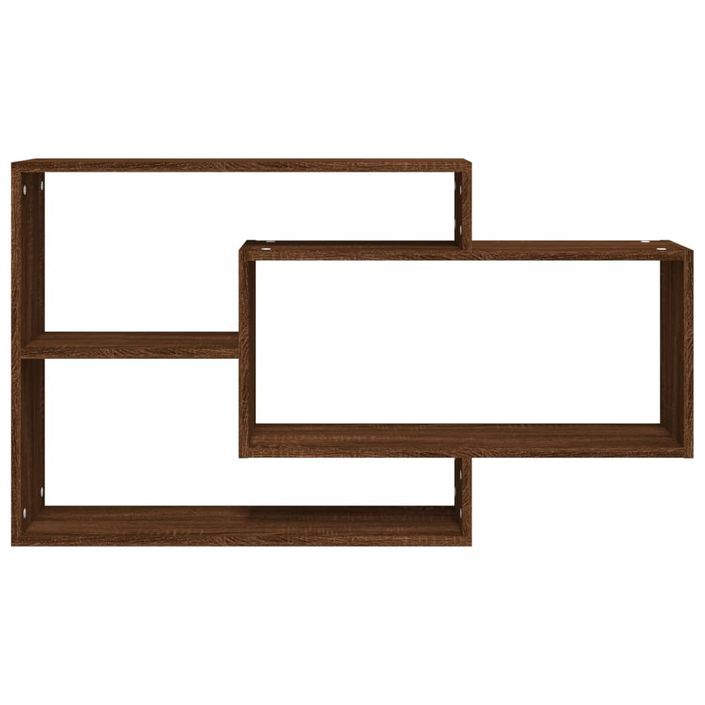 Étagère murale Chêne marron 104x20x58,5 cm Bois d'ingénierie - Photo n°3