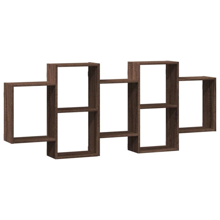 Étagère murale chêne marron 159x18x65 cm bois d'ingénierie - Photo n°2