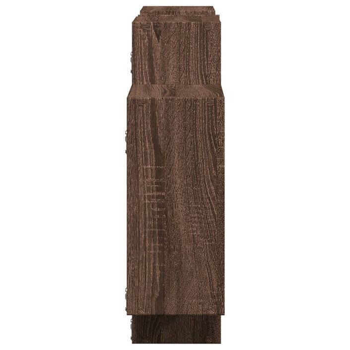 Étagère murale chêne marron 159x18x65 cm bois d'ingénierie - Photo n°5