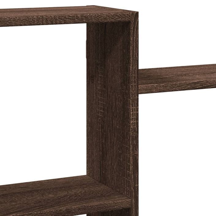 Étagère murale chêne marron 159x18x65 cm bois d'ingénierie - Photo n°7