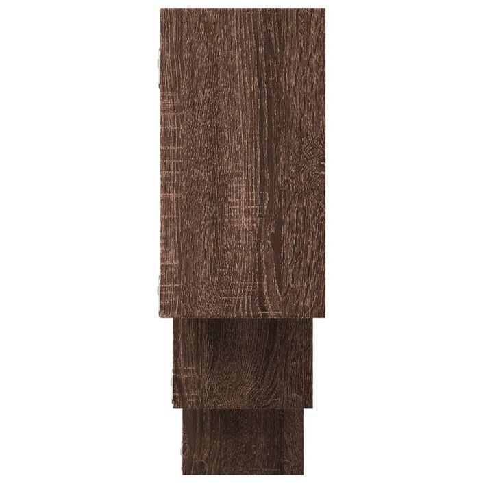 Étagère murale chêne marron 159x18x66 cm bois d'ingénierie - Photo n°5