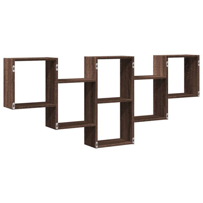 Étagère murale chêne marron 159x18x66 cm bois d'ingénierie - Photo n°6