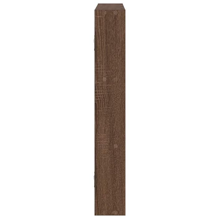 Étagère murale chêne marron 43x9x60 cm bois d'ingénierie - Photo n°5