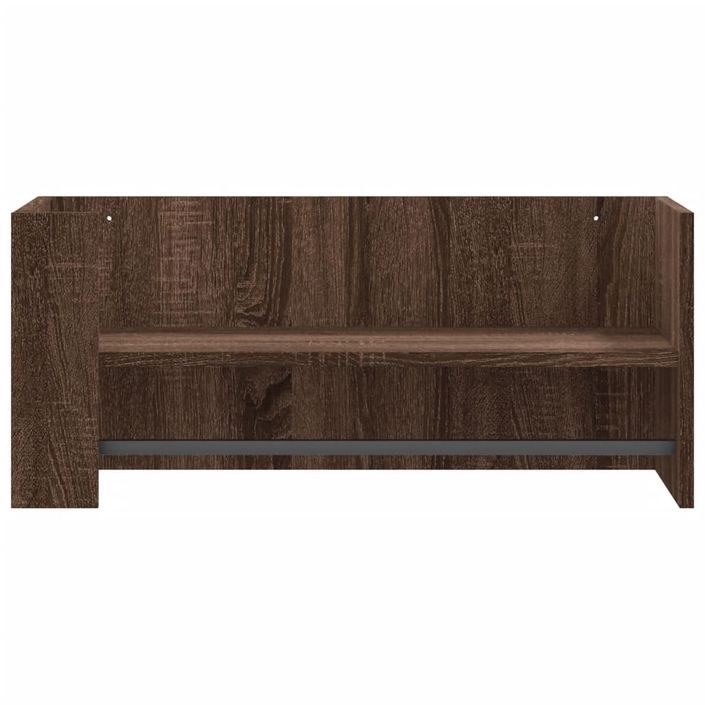 Étagère murale chêne marron 70,5x35x30,5 cm bois d'ingénierie - Photo n°4