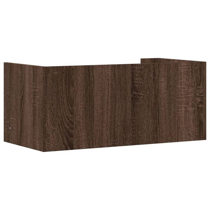 Étagère murale chêne marron 70,5x35x30,5 cm bois d'ingénierie - Photo n°6