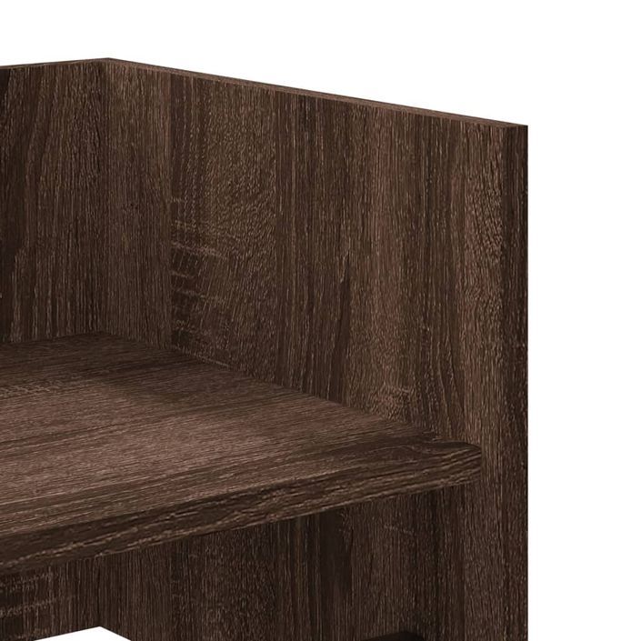 Étagère murale chêne marron 70,5x35x30,5 cm bois d'ingénierie - Photo n°7