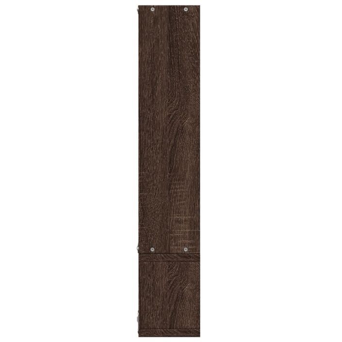 Étagère murale chêne marron 96x12x64 cm bois d'ingénierie - Photo n°7