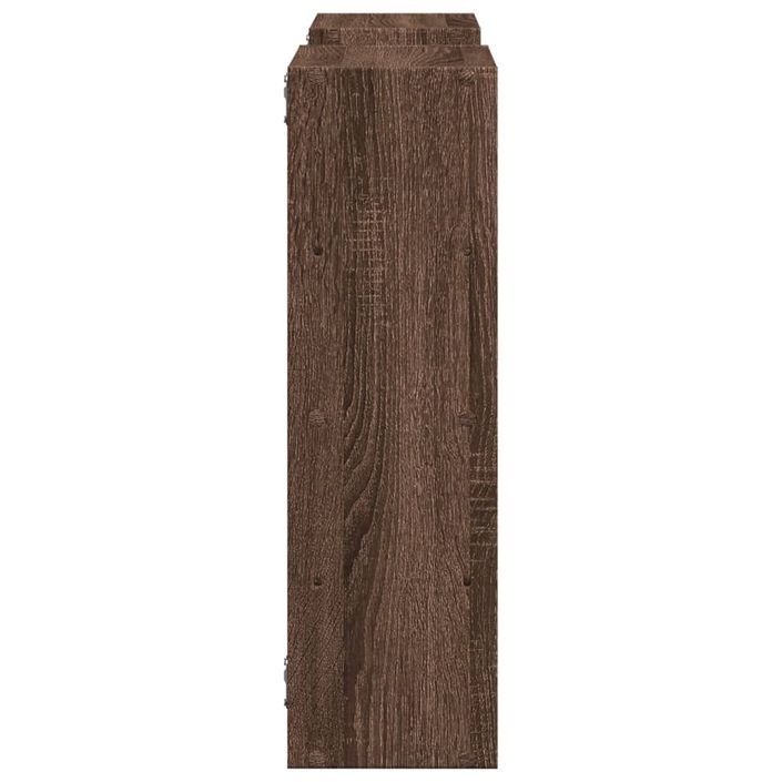 Étagère murale chêne marron 96x18x60 cm bois d'ingénierie - Photo n°5