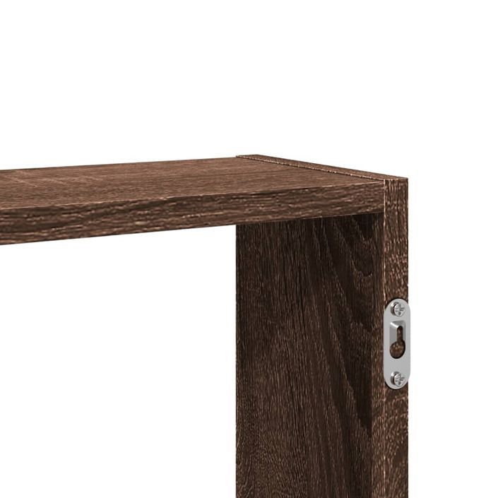 Étagère murale chêne marron 99x15x60 cm bois d'ingénierie - Photo n°8