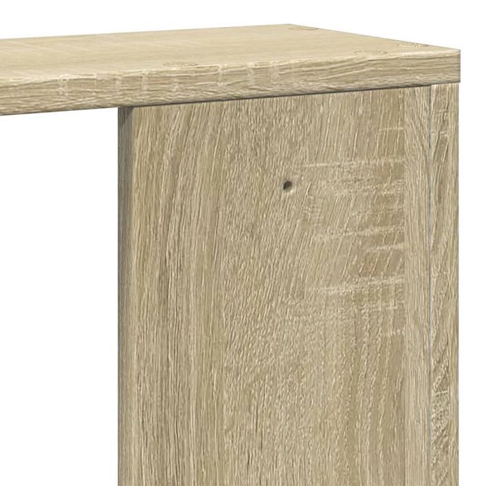 Étagère murale chêne sonoma 100x15x70 cm bois d'ingénierie - Photo n°8