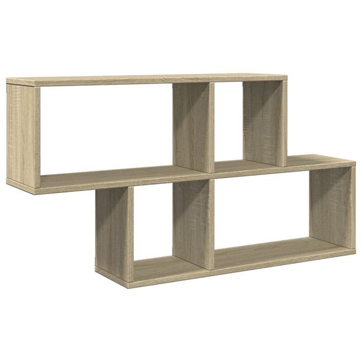 Étagère murale chêne sonoma 100x20x53 cm bois d'ingénierie - Photo n°2