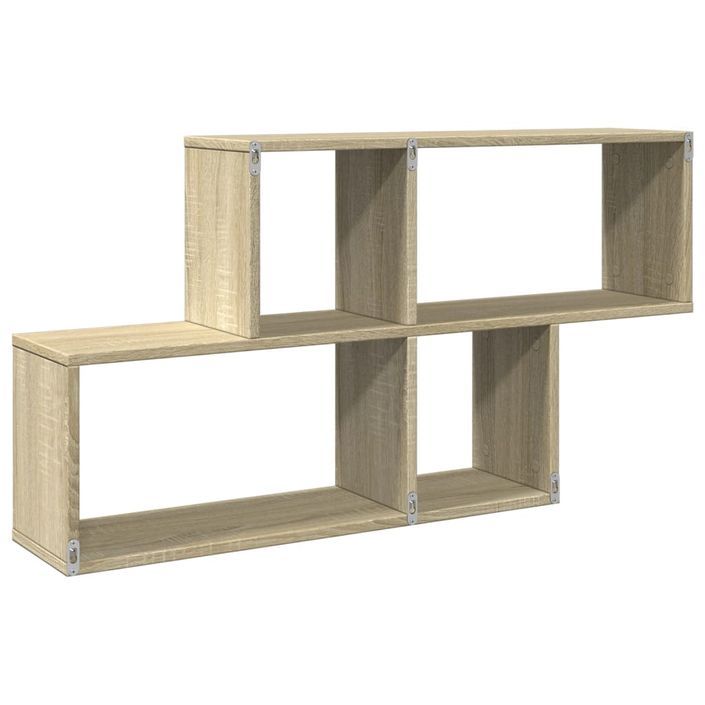 Étagère murale chêne sonoma 100x20x53 cm bois d'ingénierie - Photo n°6