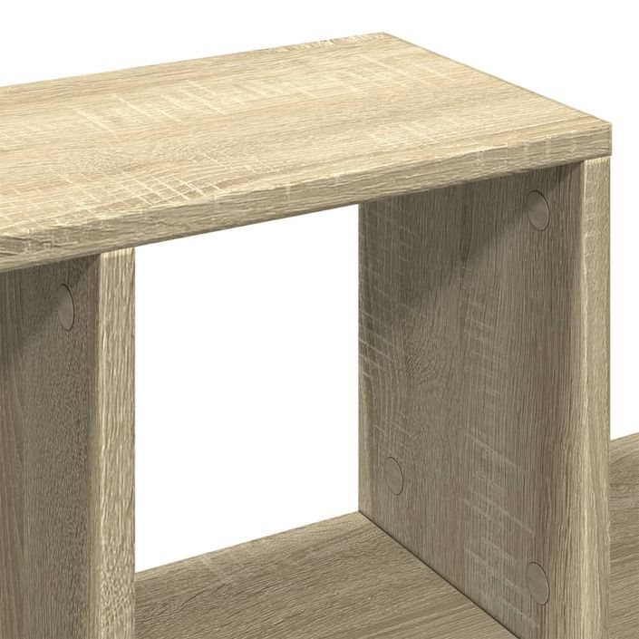 Étagère murale chêne sonoma 100x20x53 cm bois d'ingénierie - Photo n°7