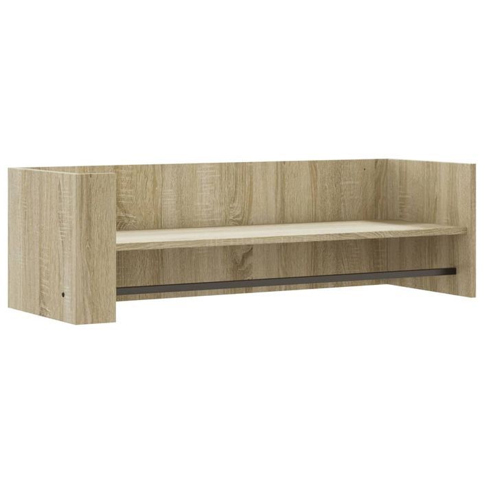 Étagère murale chêne sonoma 100x35x30,5 cm bois d'ingénierie - Photo n°2