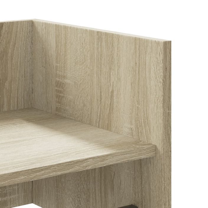 Étagère murale chêne sonoma 100x35x30,5 cm bois d'ingénierie - Photo n°7