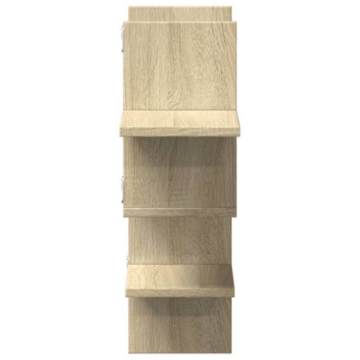 Étagère murale chêne sonoma 124,5x18x60,5 cm bois d'ingénierie - Photo n°5