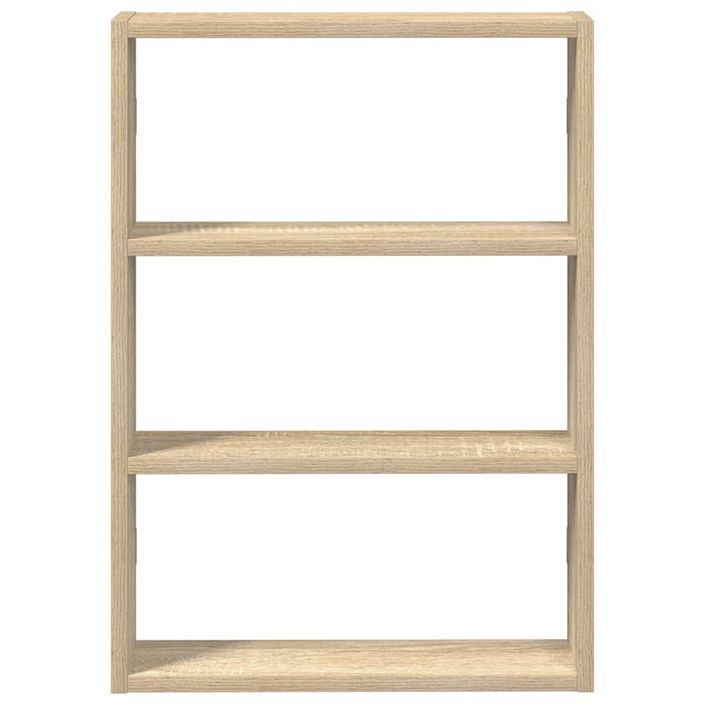 Étagère murale chêne sonoma 43x9x60 cm bois d'ingénierie - Photo n°4