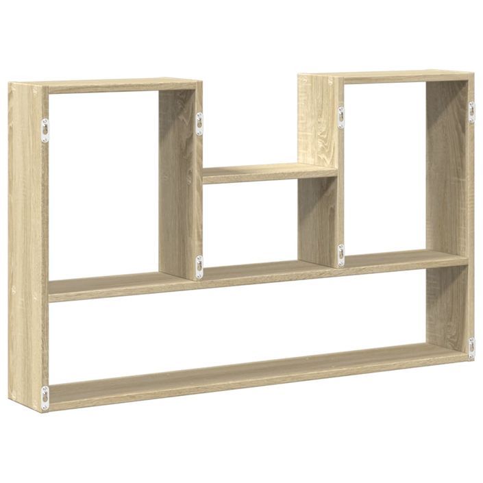 Étagère murale chêne sonoma 99x15x60 cm bois d'ingénierie - Photo n°6