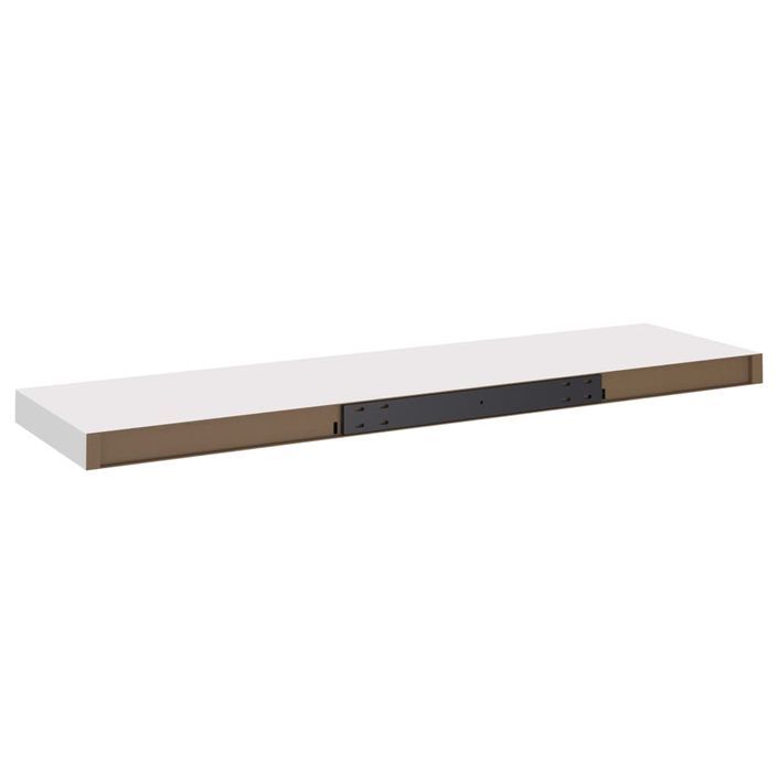 Étagère murale flottante Blanc 90x23,5x3,8 cm MDF - Photo n°7