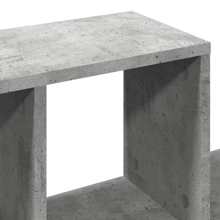 Étagère murale gris béton 100x20x53 cm bois d'ingénierie - Photo n°7