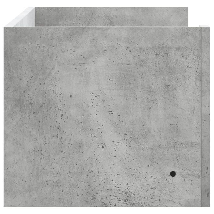 Étagère murale gris béton 100x35x30,5 cm bois d'ingénierie - Photo n°5