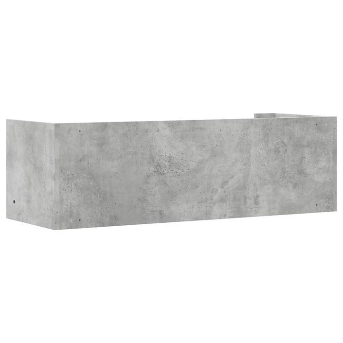 Étagère murale gris béton 100x35x30,5 cm bois d'ingénierie - Photo n°6