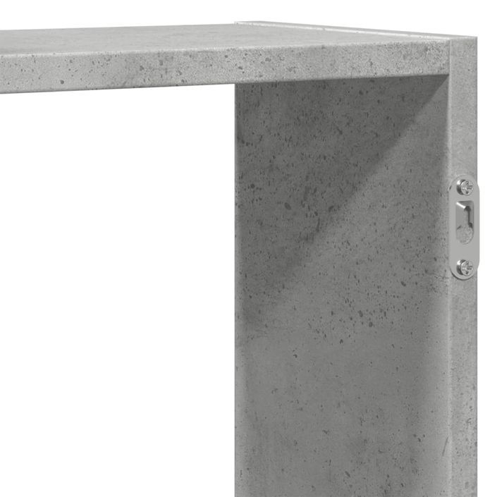 Étagère murale gris béton 159x18x65 cm bois d'ingénierie - Photo n°8