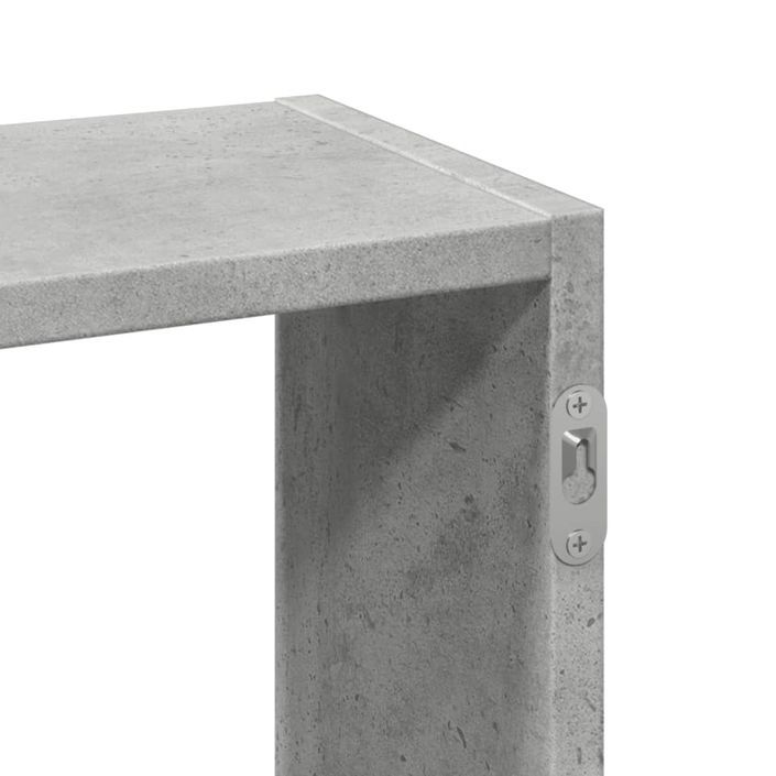 Étagère murale gris béton 159x18x66 cm bois d'ingénierie - Photo n°8