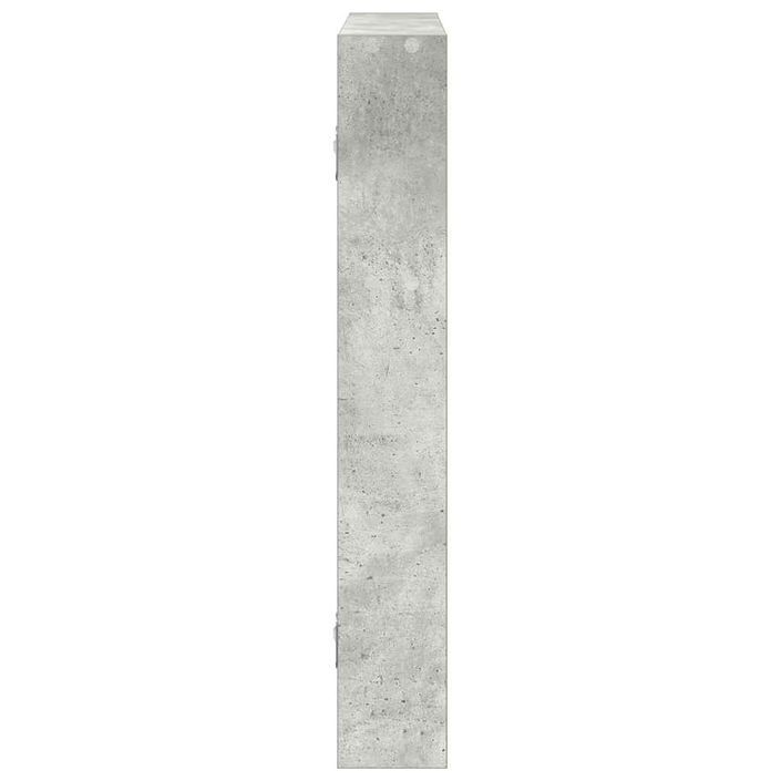 Étagère murale gris béton 43x9x60 cm bois d'ingénierie - Photo n°5