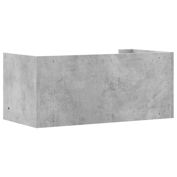 Étagère murale gris béton 70,5x35x30,5 cm bois d'ingénierie - Photo n°6