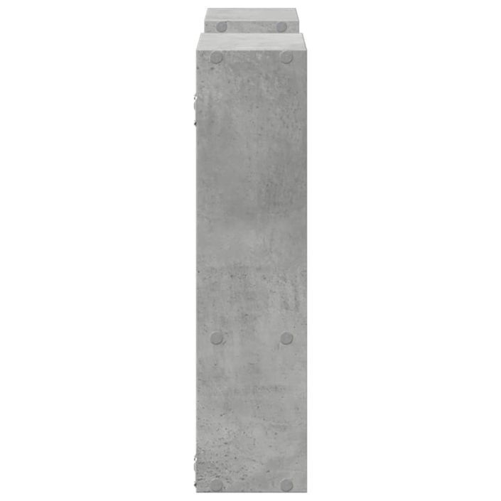 Étagère murale gris béton 99x15x60 cm bois d'ingénierie - Photo n°5