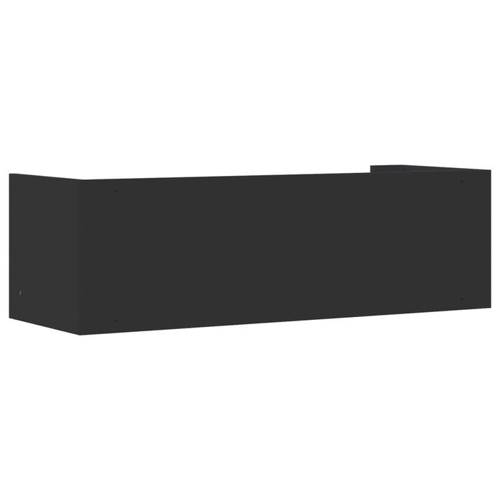 Étagère murale noir 100x35x30,5 cm bois d'ingénierie - Photo n°6