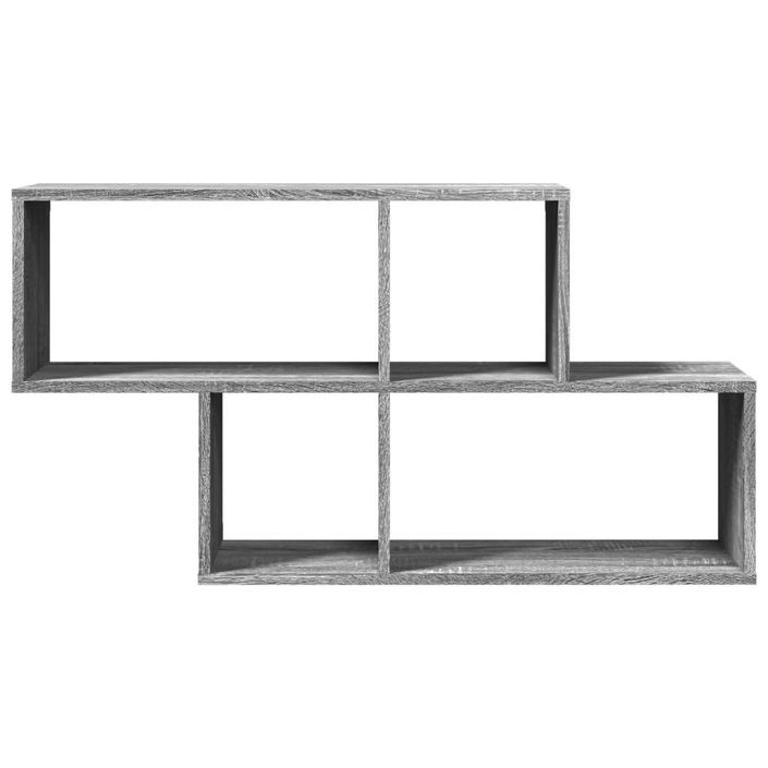 Étagère murale sonoma gris 100x20x53 cm bois d'ingénierie - Photo n°4