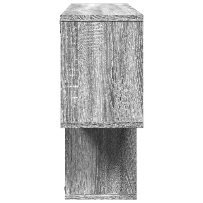 Étagère murale sonoma gris 100x20x53 cm bois d'ingénierie - Photo n°5