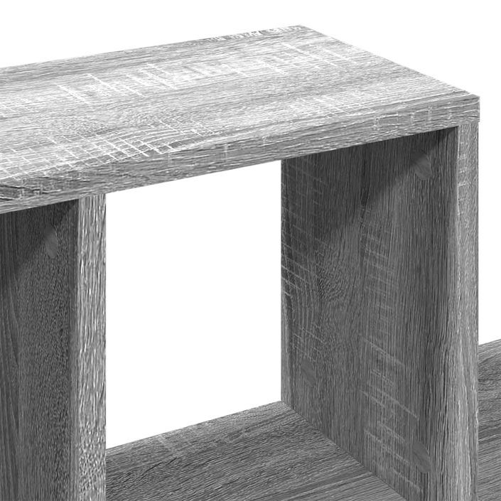 Étagère murale sonoma gris 100x20x53 cm bois d'ingénierie - Photo n°7