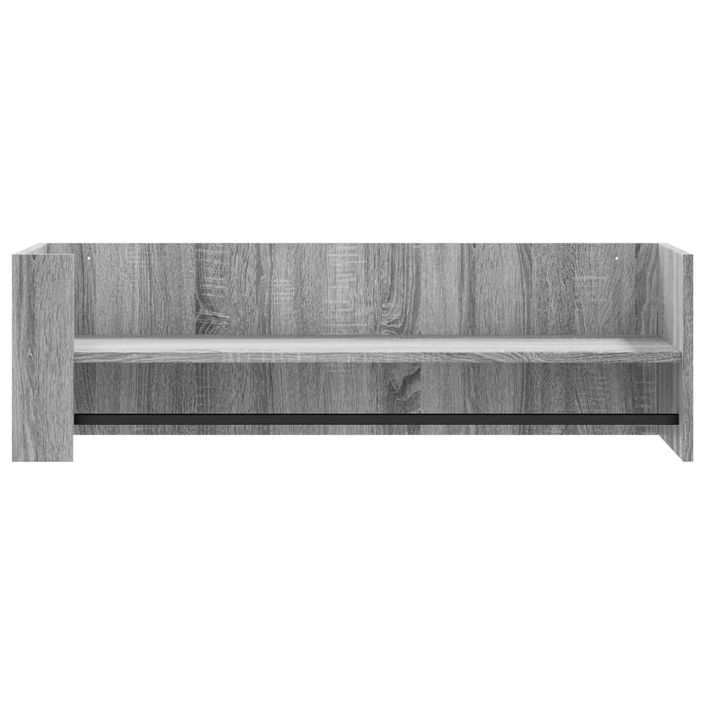 Étagère murale sonoma gris 100x35x30,5 cm bois ingénierie - Photo n°4