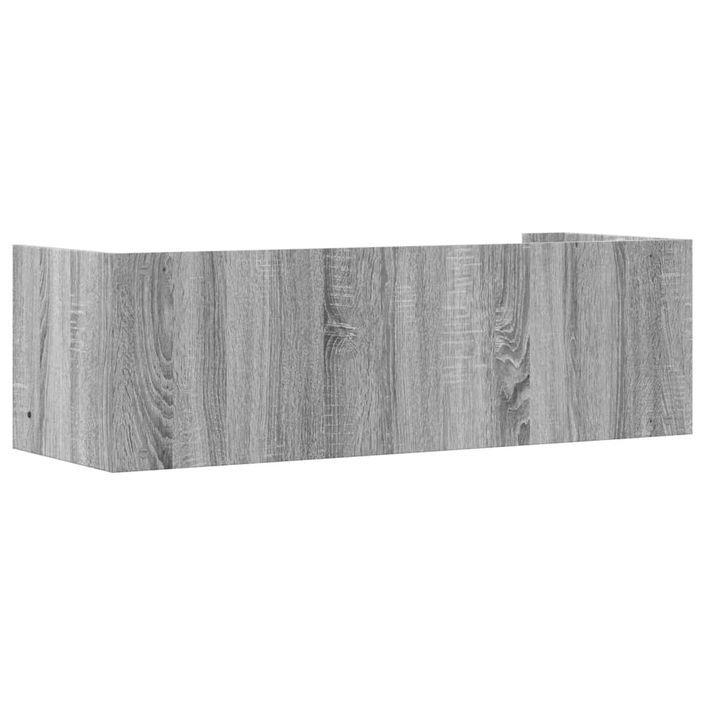 Étagère murale sonoma gris 100x35x30,5 cm bois ingénierie - Photo n°6