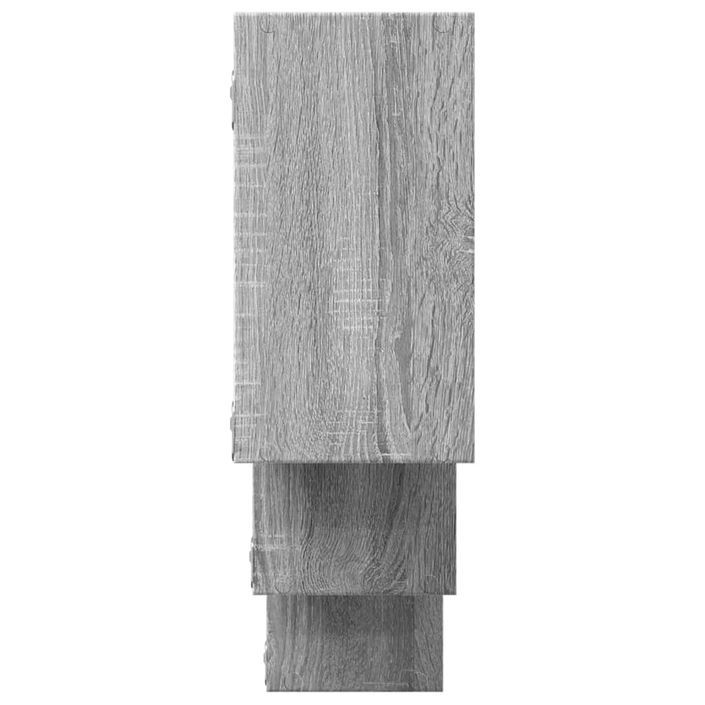 Étagère murale sonoma gris 159x18x66 cm bois ingénierie - Photo n°5