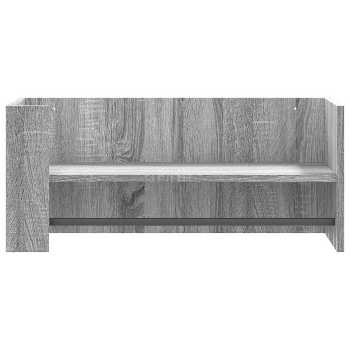 Étagère murale sonoma gris 70,5x35x30,5 cm bois d'ingénierie - Photo n°4