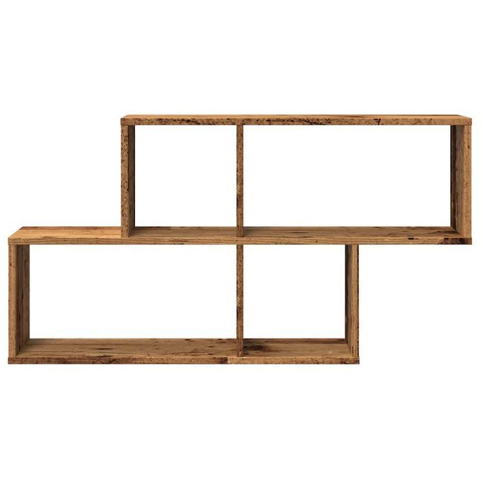 Étagère murale vieux bois 100x18x53 cm bois d'ingénierie - Photo n°4