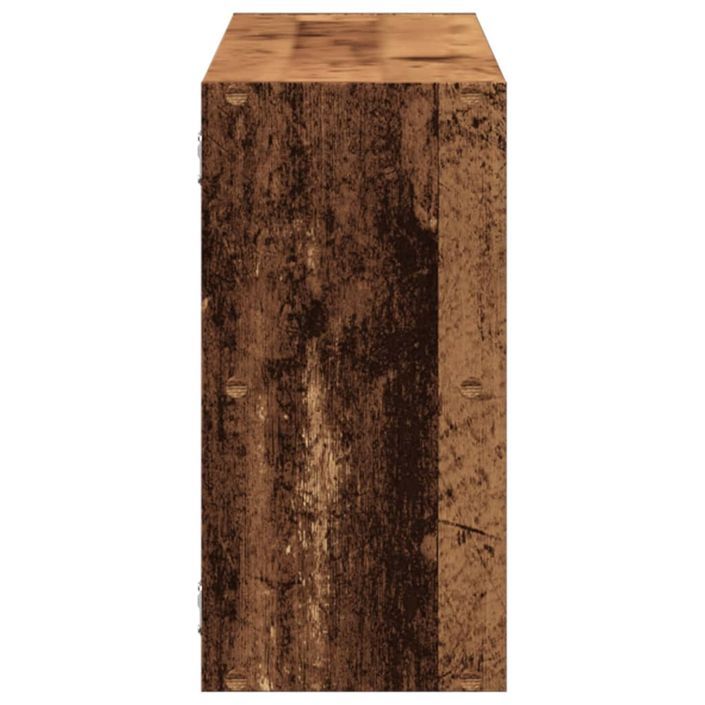 Étagère murale vieux bois 100x25x50 cm bois d'ingénierie - Photo n°5