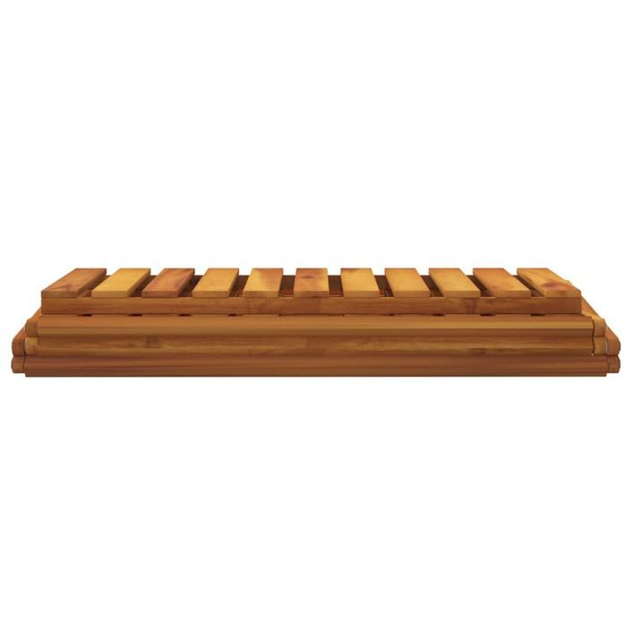 Étagère pliable à 3 niveaux Marron 70x31x63 cm Bois d'acacia - Photo n°8